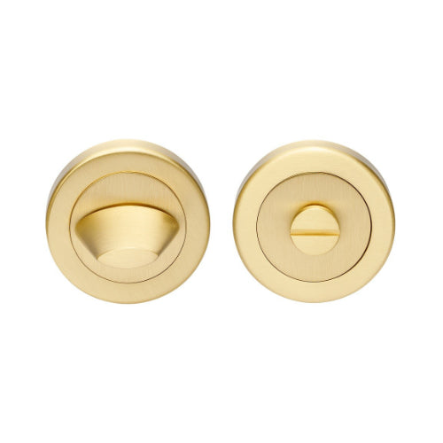 Privacy Turn & Release in Satin Brass