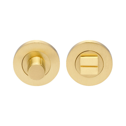 Zurich Privacy Turn & Release in Satin Brass