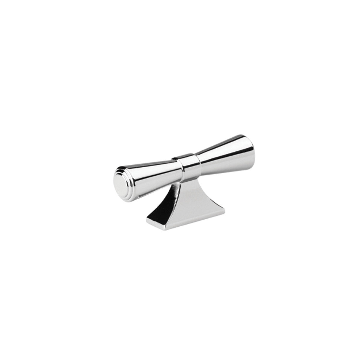 Momo PEMBREY cabinet T-pull handle in brushed nickel finish, showing a sleek, modern design for furniture drawers and cabinets.