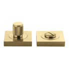 Privacy Turn Brunswick Concealed Fix Square Knurled Brushed Gold PVD H52xW52xP10mm in Brushed Gold PVD