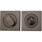 Privacy Turn Oval Concealed Fix Square Signature Brass D52xP23mm in Signature Brass