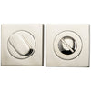 Privacy Turn Oval Concealed Fix Square Polished Nickel D52xP23mm in Polished Nickel