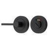 Privacy Turn Accessibility With Indicator Round Matt Black D52xP31mm in Matt Black