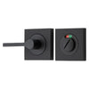 Privacy Turn Accessibility With Indicator Square Matt Black H52xW52xP31mm in Matt Black