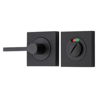 Privacy Turn Accessibility With Indicator Square Matt Black H52xW52xP31mm in Matt Black