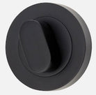 Privacy Turn Oval Concealed Fix Round Matt Black D52xP23mm in Matt Black