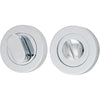 Privacy Turn Oval Concealed Fix Round Polished Chrome D52xP23mm in Polished Chrome