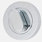 Privacy Turn Oval Concealed Fix Round Polished Chrome D52xP23mm in Polished Chrome