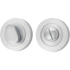 Privacy Turn Oval Concealed Fix Round Brushed Chrome D52xP23mm in Brushed Chrome