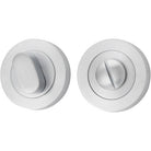 Privacy Turn Oval Concealed Fix Round Brushed Chrome D52xP23mm in Brushed Chrome