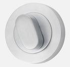 Privacy Turn Oval Concealed Fix Round Brushed Chrome D52xP23mm in Brushed Chrome