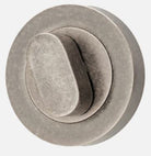 Privacy Turn Oval Concealed Fix Round Distressed Nickel D52xP23mm in Distressed Nickel