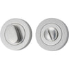 Privacy Turn Concealed Fix Round Satin Nickel D52xP23mm in Satin Nickel