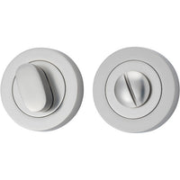 Privacy Turn Concealed Fix Round Satin Nickel D52xP23mm in Satin Nickel