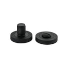 Privacy Turn Brunswick Concealed Fix Round Knurled Matt Black D52xP35mm in Matt Black