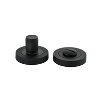 Privacy Turn Brunswick Concealed Fix Round Knurled Matt Black D52xP35mm in Matt Black