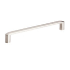 Momo ROMA cabinet pull handle in bronze finish, featuring a sleek, curved design for furniture and cabinet doors.