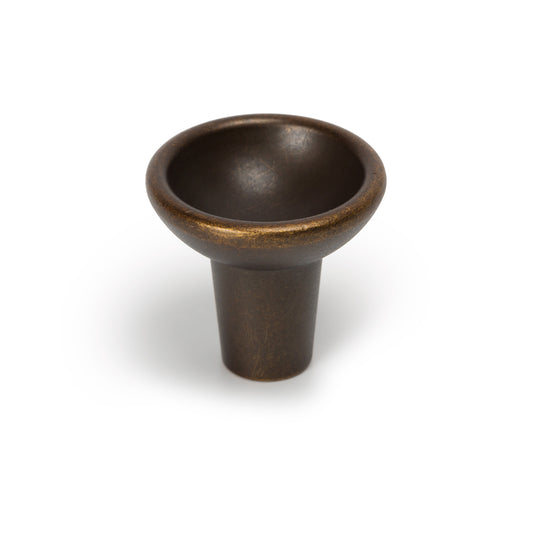 RAVIOLO ROUND KNOB - 29MM ANTIQUE BRASS in Antique Brass