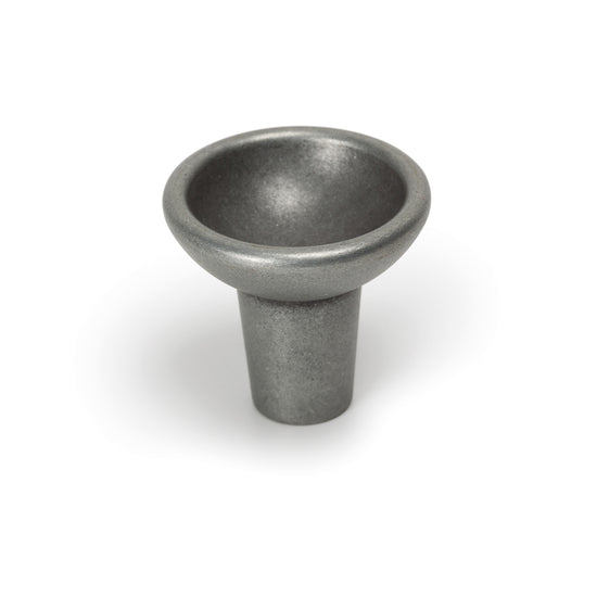 RAVIOLO ROUND KNOB - 29MM- PEWTER in Pewter