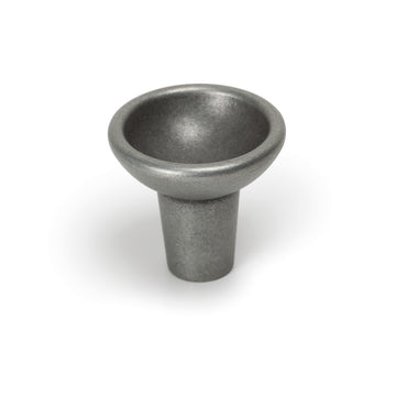 RAVIOLO ROUND KNOB - 29MM- PEWTER in Pewter