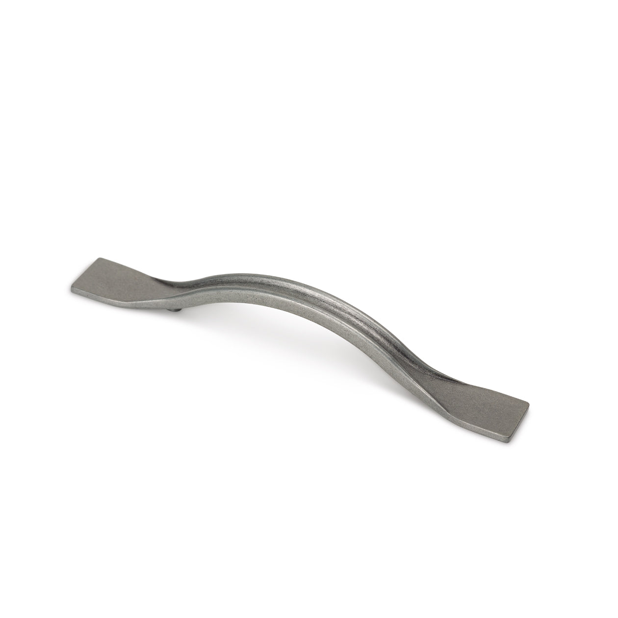 Momo RAVIOLO cabinet pull handle in polished white finish, featuring a sleek, modern design for kitchen or furniture drawers