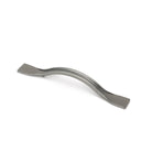 Momo RAVIOLO cabinet pull handle in polished white finish, featuring a sleek, modern design for kitchen or furniture drawers