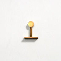 Utility Rail End Bracket - Acid Washed Brass in Acid Washed Brass