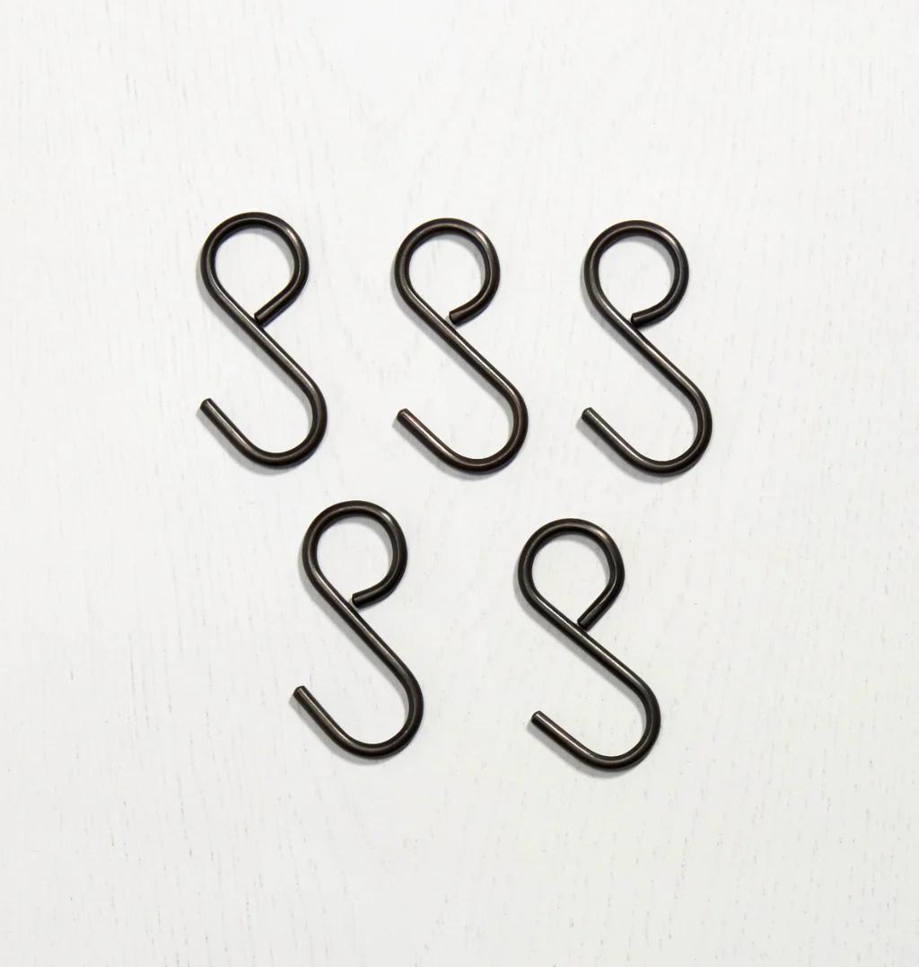 Utility Rail Hook - Antique Bronze in Antique Bronze