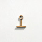 Utility Rail Middle Bracket - Acid Washed Brass in Acid Washed Brass