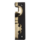 Rim Lock Box Keeper Unlacquered Brass Antique Finish H120xW32mm in Antique Finish