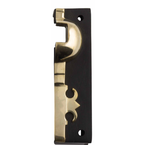 Rim Lock Box Keeper Unlacquered Brass Antique Finish H120xW32mm in Antique Finish