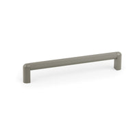 Momo RISS Mini Cabinet Pull Handle in gray with a sleek, modern design for furniture drawers and cabinets.