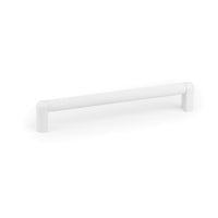Momo RISS Mini Cabinet Pull Handle in white, sleek and modern design, ideal for kitchen or furniture cabinetry.