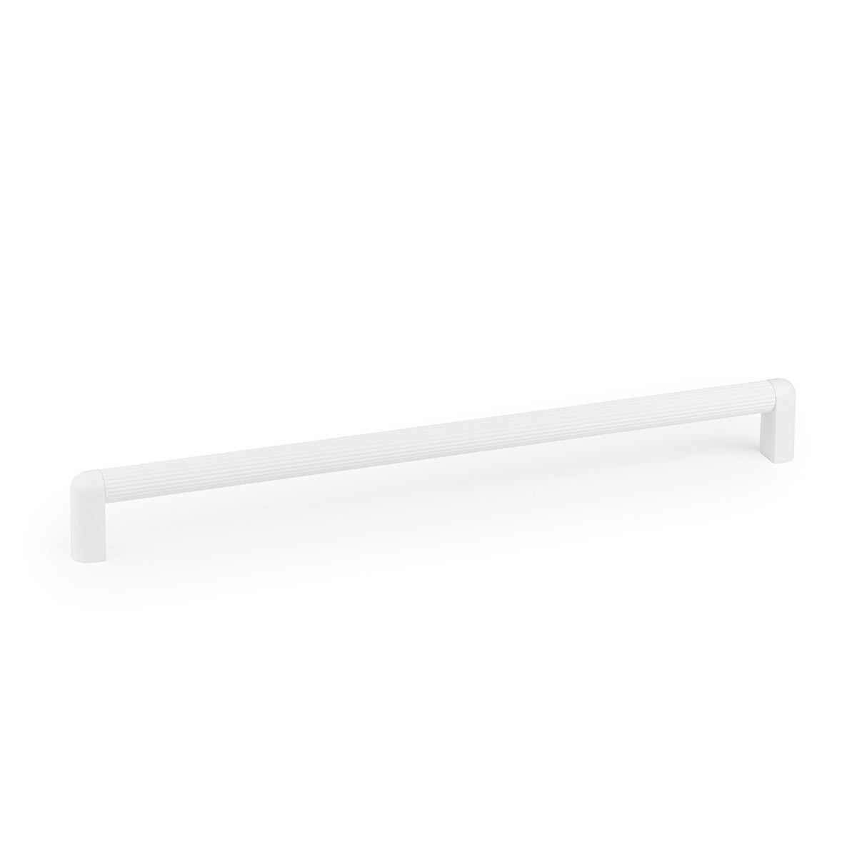 Momo RISS Mini Cabinet Pull Handle in white, featuring a sleek, modern design for kitchen or furniture drawers.