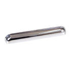 Momo SALVANO Cup Pull in polished nickel finish, showcasing a sleek, modern cabinet hardware handle with a curved design.