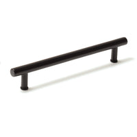 Momo STRANO cabinet pull handle in brushed metal finish, featuring a sleek, modern design for kitchen or furniture drawers.