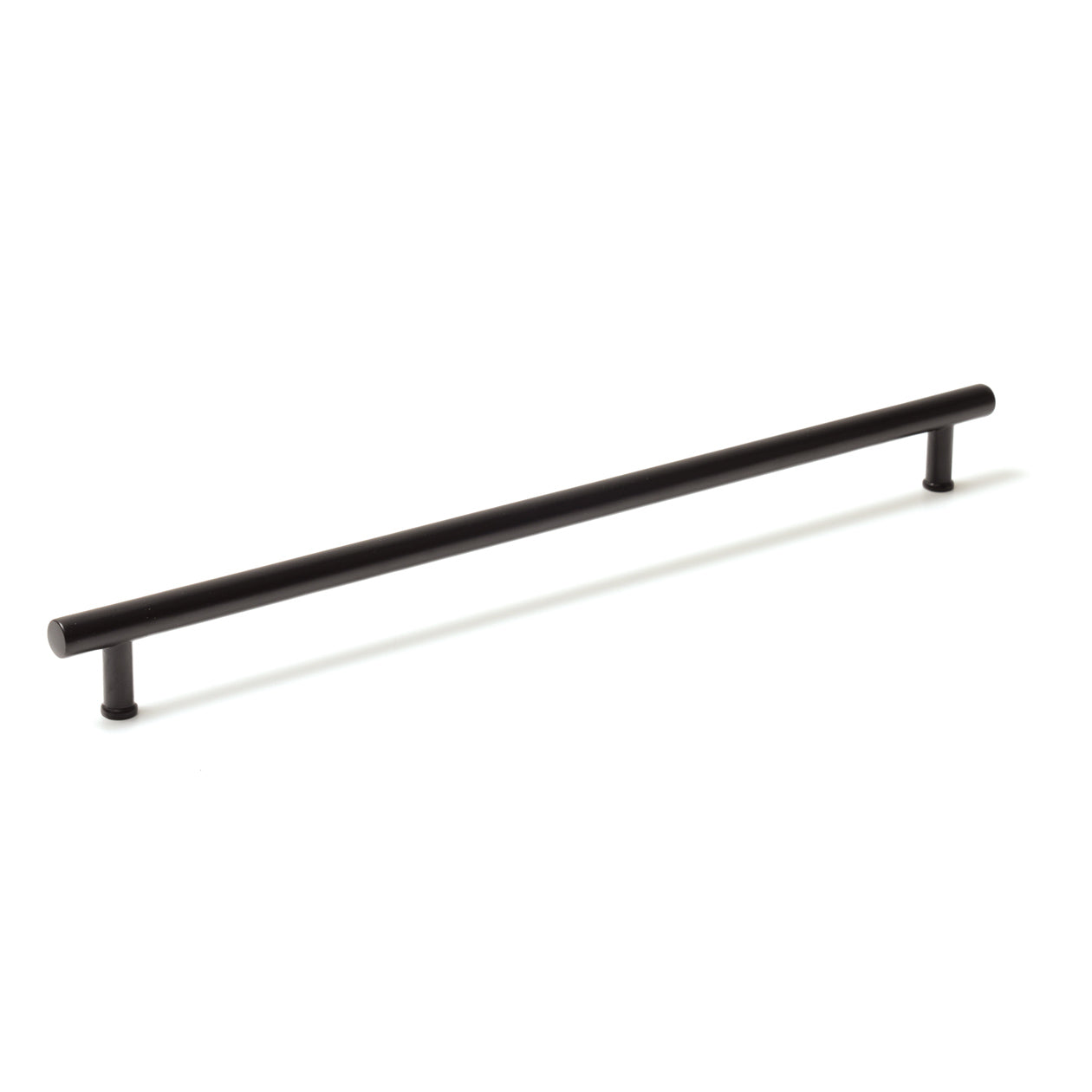 Momo STRANO cabinet pull handle in matte black finish, sleek and modern design for kitchen or furniture drawers.
