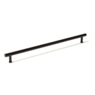 Momo STRANO cabinet pull handle in matte black finish, sleek and modern design for kitchen or furniture drawers.