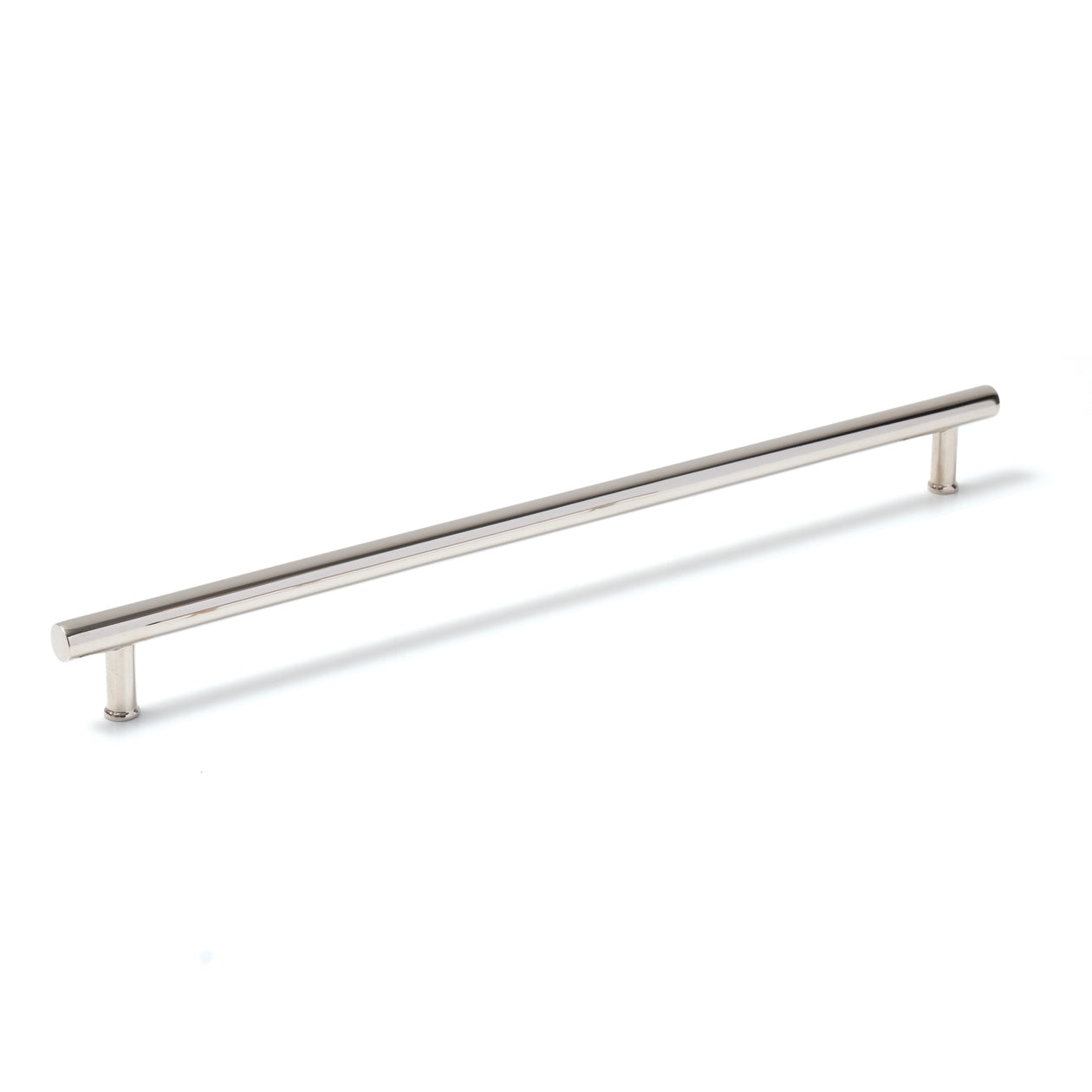 Momo STRANO cabinet pull handle in brushed nickel finish, showcasing sleek modern design for kitchen or furniture drawers.