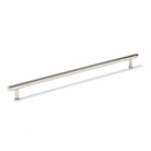 Momo STRANO cabinet pull handle in brushed nickel finish, showcasing sleek modern design for kitchen or furniture drawers.