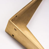 Shelf Brackets - Acid Washed Brass in Acid Washed Brass