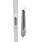 Mardeco Radius Flush Pull Passage Set with sleek rounded design, suitable for doors requiring a modern, minimalist hardware look.