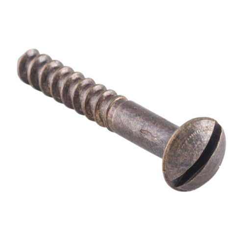 Screw Domed Head Packet 50 Antique Copper L25 6 Gauge in Antique Copper