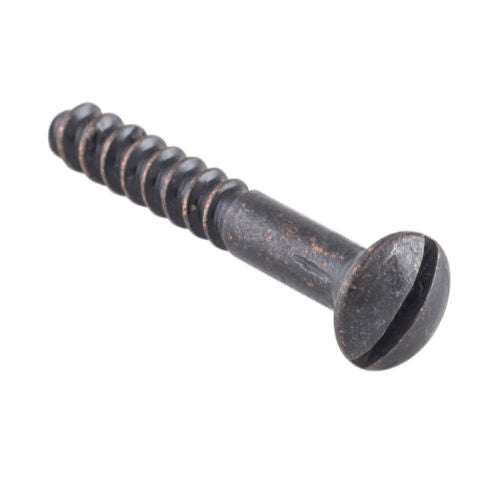 Screw Domed Head Packet 50 Matt Black L25 6 Gauge in Matt Black