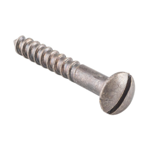 Screw Domed Head Packet 50 Rumbled Nickel L25 6 Gauge in Rumbled Nickel