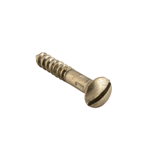 Screw Domed Head Packet 50 Satin Brass L19 5 Gauge in Satin Brass