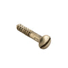 Screw Domed Head Packet 50 Satin Brass L19 5 Gauge in Satin Brass