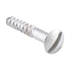 Screw Domed Head Packet 50 Satin Chrome L19 5 Gauge in Satin Chrome