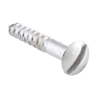 Screw Domed Head Packet 50 Satin Chrome L19 5 Gauge in Satin Chrome