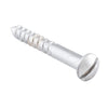 Screw Domed Head Packet 50 Satin Chrome L25 6 Gauge in Satin Chrome